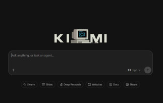 Interfaz del chatbot Kimi con el modelo Kimi K3