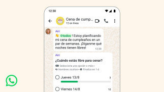 Foto de las encuestas nuevas de WhatsApp.