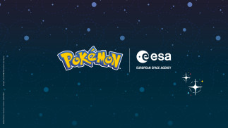 Logos de Pokémon y la ESA.