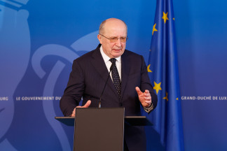 Archivo - El comisario europeo de Defensa y Espacio, Andrius Kubilius.