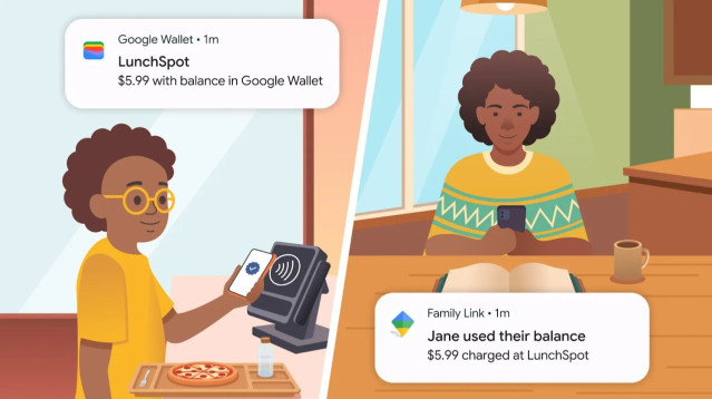 Herramienta para enviar dinero de padres a menores a través de Google Wallet.