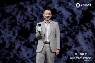 Imagen del Honor Robot Phone presentado en China.