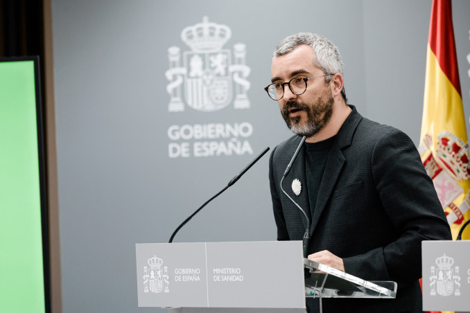 Archivo - El secretario de Estado de Sanidad, Javier Padilla, ofrece una rueda de prensa, en la sede del Ministerio de Sanidad, a 8 de mayo de 2026, en Madrid (España). La convocatoria es para inform