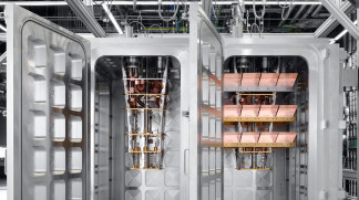 Fotografía de los módulos de IBM.