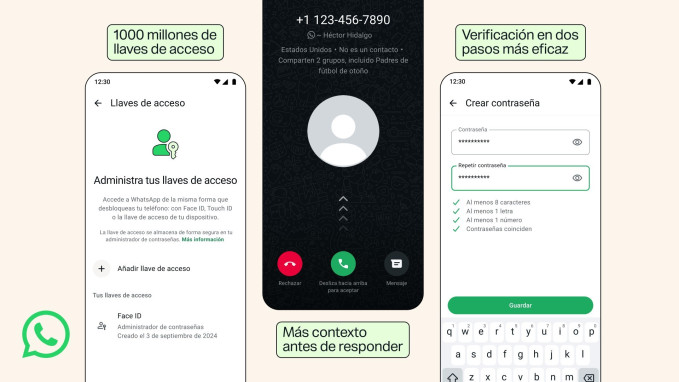 Nuevas funciones de seguridad de WhatsApp.