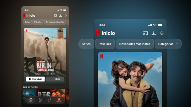 La experiencia de vídeo vertical en la app móvil de Netflix