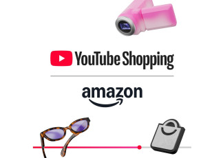 Amazon en el programa YouTube Shopping.