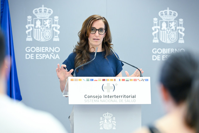 Archivo - La ministra de Sanidad, Mónica García, durante una rueda de prensa para informar sobre las medidas de gestión pública adoptadas, a 22 de julio de 2026, en Madrid (España). Mónica Garc�