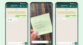 Fotografía de visualización única en WhatsApp.