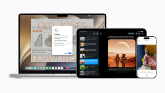 Imagen de los dispositivos de Apple con Siri AI.