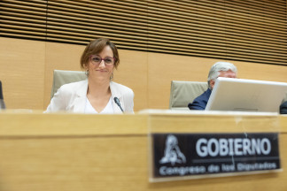 La ministra de Sanidad, Mónica García, comparece a petición propia ante la Comisión de Sanidad, en el Congreso de los Diputados, a 27 de agosto de 2026, en Madrid (España). La intervención tiene
