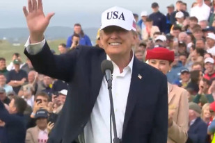 El presidente de Estados Unidos, Donald Trump, en Irlanda