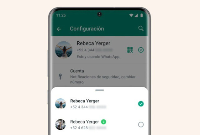 Multicuenta en WhatsApp