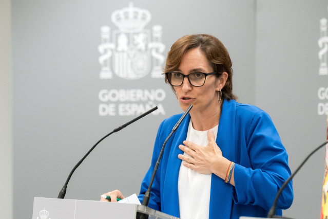 La ministra de Sanidad, Mónica García, actualiza los datos y presenta las políticas de prevención frente al suicidio, en el Ministerio de Sanidad, a 10 de septiembre de 2026, en Madrid (España). El acto coincide con el Día Mundial para la Prevención del S