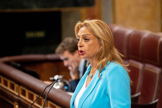 La diputada de Coalición Canaria Cristina Valido interviene durante una sesión plenaria en el Congreso de los Diputados, a 22 de septiembre de 2026, en Madrid (España). El Congreso debate y vota un