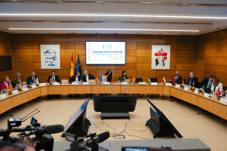 Archivo - La ministra de Sanidad, Mónica García (c), durante el pleno del Consejo Interterritorial del Sistema Nacional de Salud (CISNS), en el Ministerio de Sanidad, a 27 de marzo de 2026, en Madri