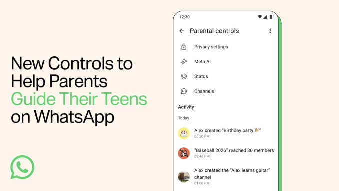 Controles parentales en WhatsApp