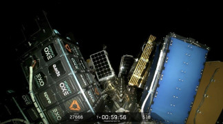 Satélite de Google dentro del transbordador Transporter-18 de SpaceX