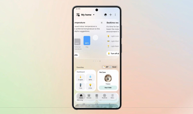 SmartThings Now en la aplicación