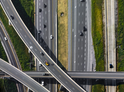 Archivo - Imagen de una autopista construida por Ferrovial.