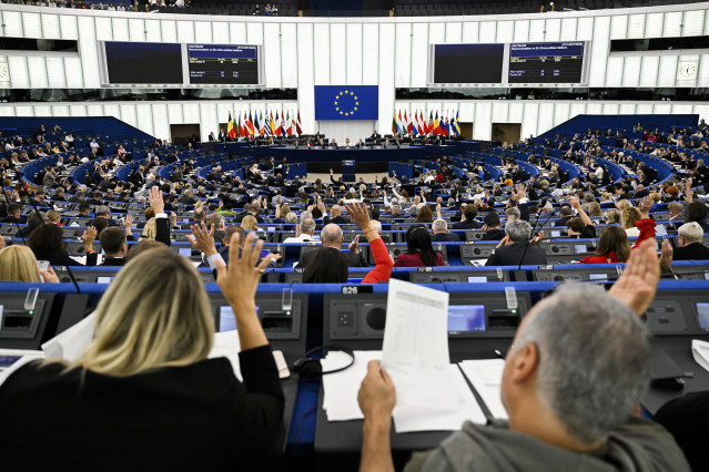 Sesión plenaria en el Parlamento Europeo