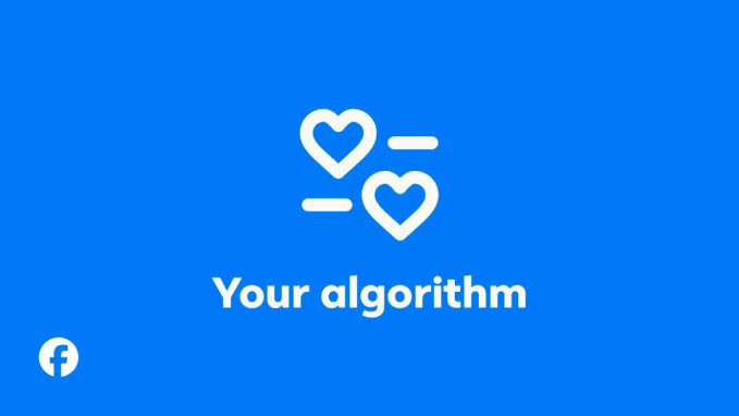 Imagen del logo de la función 'Your algorithm' de Facebook.
