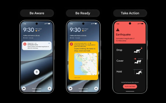 Los tres tipos de alertas ante seísmos de los teléfonos Android