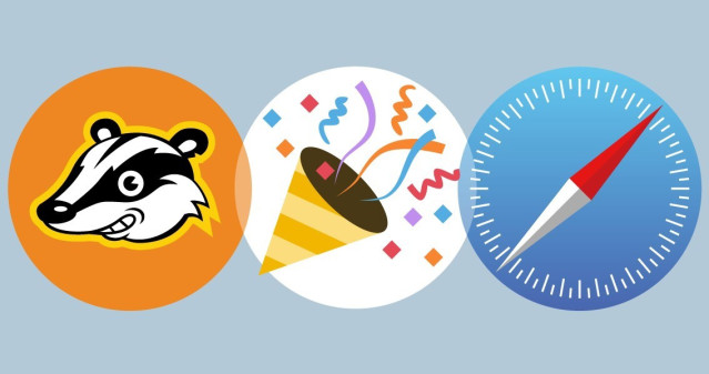 La extensión Privacy Badger para Safari en macOS.
