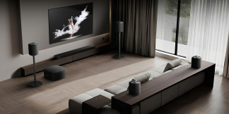 Ecosistema modular Sound Suite en un salón