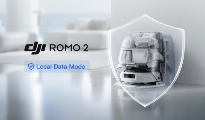 El modo de datos locales para los aspiradores ROMO 2 de DJI.