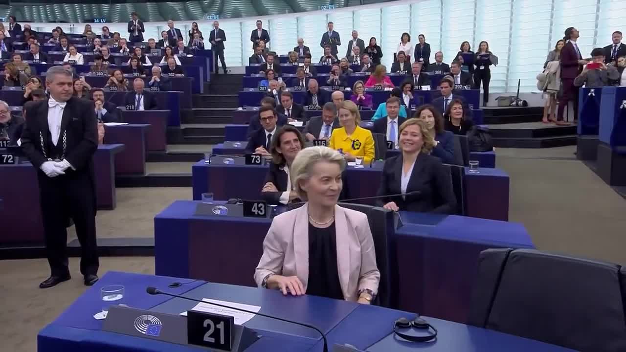 Von der Leyen supera la moción de censura de eurodiputados de ultraderecha