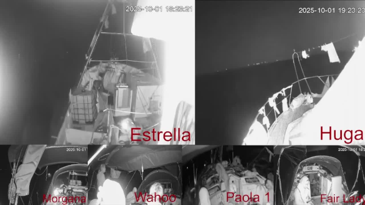 La flotilla se acerca a 90 millas de Gaza y supera el umbral en que Israel bloqueó el 'Madleen'