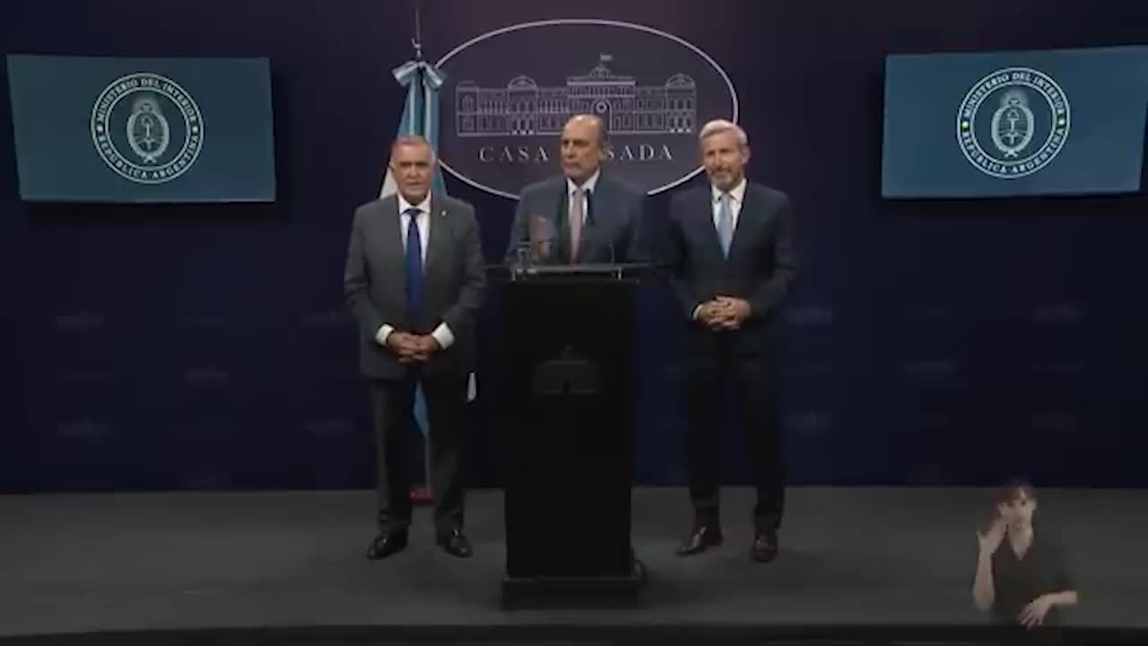 Dimiten el jefe de Gabinete y el ministro del Interior del Gobierno argentino de Javier Milei