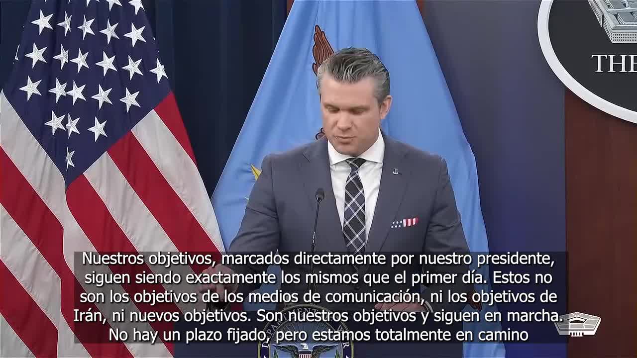 El Pentágono afirma que está cumpliendo sus planes militares en Irán pero rechaza poner plazos