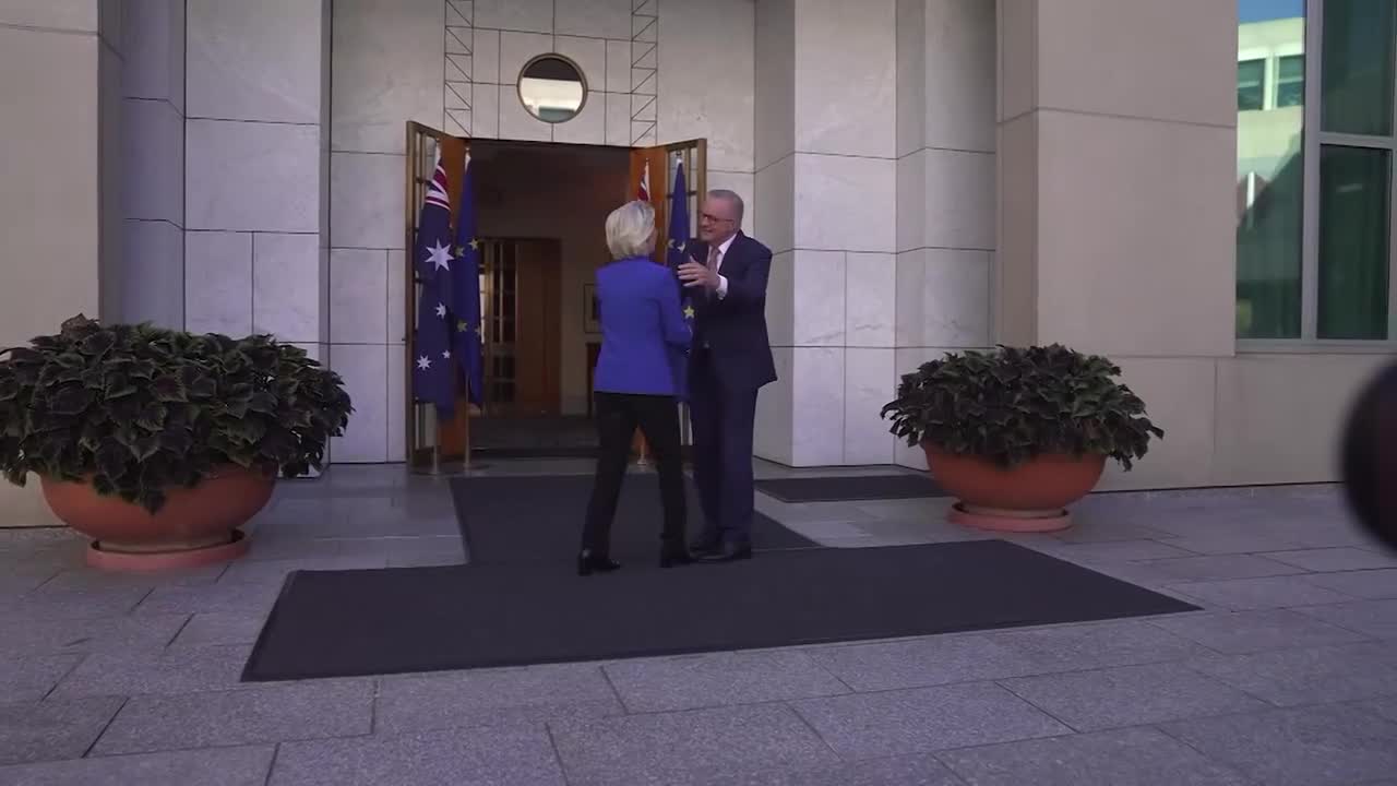 Von der Leyen y Albanese anuncian el acuerdo comercial entre la UE y Australia