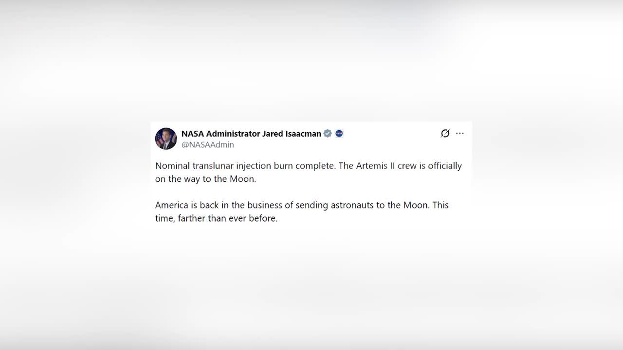 La misión Artemis II abandona la órbita terrestre y se dirige a la Luna